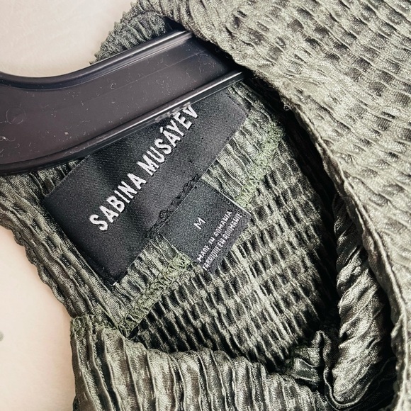 Sabina Musayev Shirin Dress in Mosssize M green Olive - Picture 10 of 11